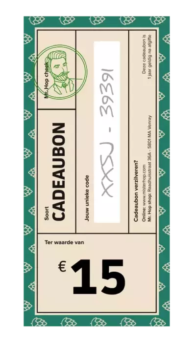 Cadeaubon €15