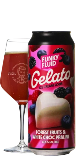 Funky Fluid Gelato: Forest Fruits & White Choc Praline